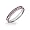 Eve's Addiction Alexandrite CZ Sterling Silver Stackable Eternity Band, 5