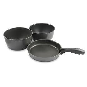 Brunton Vapor Non-stick aluminum Cookset, grey