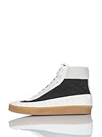 Galliano Zapatillas abotinadas (Blanco / Negro)