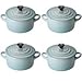 Le Creuset Petit Casseroles Set of 4 Pastel Blue