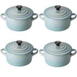 Le Creuset Petit Casseroles Set of 4 Pastel Blue