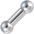 0 Gauge STEEL BARBELL Tongue Ring 5/8" 12mm