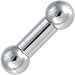 0 Gauge STEEL BARBELL Tongue Ring 5/8" 12mm