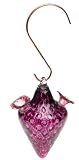Bird Brain 12272 The Top Bohemian Crystal Hummingbird Feeder - Amethyst