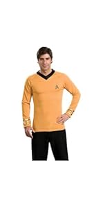 Star Trek Gold Shirt - deluxe Adult Costume - Large