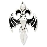Sterling Silver Antiqued Gothic Pendant
