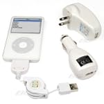 3 in 1 USB Charger Kit for iPod and iPhone