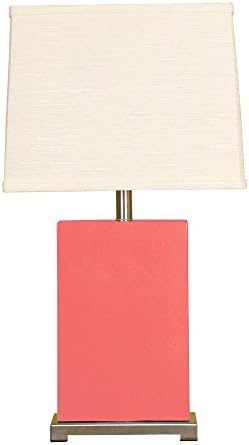 Mario Industries Splash Ceramic Block Table Lamp - Honeysuckle