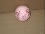 Jeri Ryan autographed pink tennis ball