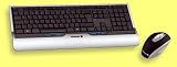 Stingray, black and silver wireless multimedia desktop