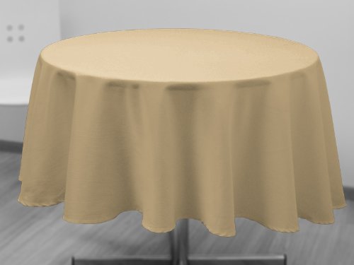 Nappe antitache ronde 180 cm ALIX ficelle