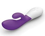 Ina Stylish Dual Action Rabbit Vibrator with 8 Different Settings of Stimulation and Features in Purple
