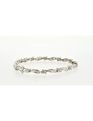 14K White Gold Diamond Bracelet