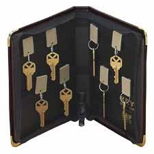 MMF Industries Products - Portable Zipper Key Case, 7x1-1/4x8-3/8, 24 Key Capacity, BY - Sold as 1 EA - Zippered key case offers a portable alternative to metal wall key cabinets. Included key tags are backed by hook-and-loop closures. Easy sl