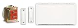 Heath Zenith 101 Wired Door Chime Contractor Kit with 2 Push Buttons and Transformer, White