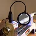 Led Dual Power Shop Light With Magnifying Head By Peachtree Woodworking PW4054