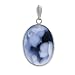 14K White Gold Mother Holding Baby Cameo Pendant - 3/4