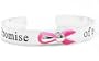 Breast Cancer Awareness Ribbon Promise of a Cure Cuff Bracelet