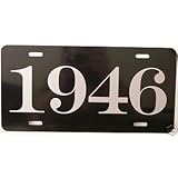 1946 YEAR LICENSE PLATE by Motown Automotive Design