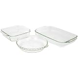 PyrexBakeware3-PieceBakingDishSet,Clear