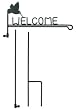 Hummingbird Garden Flag Stand