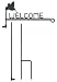 Hummingbird Garden Flag Stand