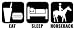 Eat Sleep Horeback Vinyl Graphic Sticker Decal horse riding