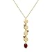 Willow Gold Diamond Love N' Pink Tourmaline 14k Yellow Gold Necklace