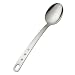 MIU 14-Inch Polished Stainless-Steel Solid Cooking Spoon