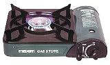 Portable gas stove with travel case