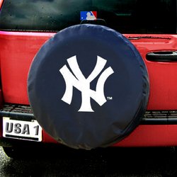 New York Yankees MLB Spare Tire Cover by Fremont Die (Black)