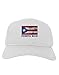TooLoud Distressed Puerto Rico Flag Adult Baseball Cap Hat - White