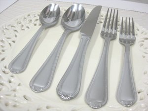 Cambridge Flatware 45 Pc Set Verona Frost