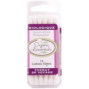 Organic Essentials Cotton Swabs, 30 Cotton Swabs by ClubNatural by ClubNatural