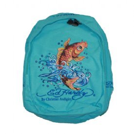 Ed Hardy KOI Mischa Backpack ~ Lt Blue In Color