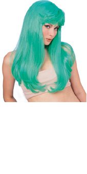 Glamour Wig Neon Green Adult