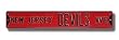 NEW JERSEY DEVILS "NEW JERSEY DEVILS AVE" Authentic METAL STREET SIGN (6" X 36")