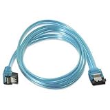 Sata Data Cable, 3GBps, 3ft., 90deg/180deg, Blue