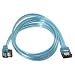 Sata Data Cable, 3GBps, 3ft., 90deg/180deg, Blue