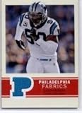 2009 Upper Deck Philadelphia Fabric #PFJP Julius Peppers - Carolina Panthers (Piece of Authentic Jersey)(Football Cards)