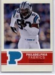 2009 Upper Deck Philadelphia Fabric #PFJP Julius Peppers - Carolina Panthers (Piece of Authentic Jersey)(Football Cards)