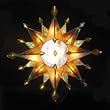 10" Lighted Multi-Pointed Jeweled Star Christmas Tree Topper