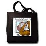Rogaine For Bald Eagles - Washed Denium Tote Bag 14w X 14h X 3d