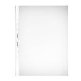 Produkt-Bild: Herlitz 5814108 Prospekth&uuml;lle A4 genarbt 100er Packung mit Lochrandverst&auml;rkung