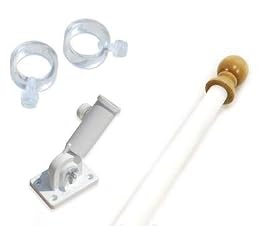 Banner Flagpole Kit 5ft - NO FLAG - Fiberglass Pole