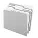 Pendaflex 1521/3GRA Pendaflex 2-Tone File Folders, 1/3 Cut, Top Tab, Letter, Light Gray, 100/Box