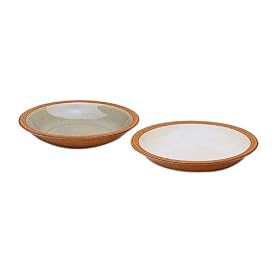Denby Fire Rim Soup Bowl(s) Sage Center by 