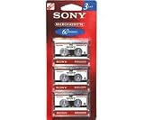 Sony 3MC-60B Microcassette (3-Pack)
