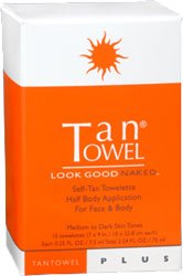 Tantowel Plus Deeper, Darker 10 a self-tanning towelette