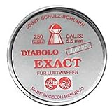 JSB Diabolo Exact Jumbo .22 Cal, 15.8 Grains, Domed, 250/Tin